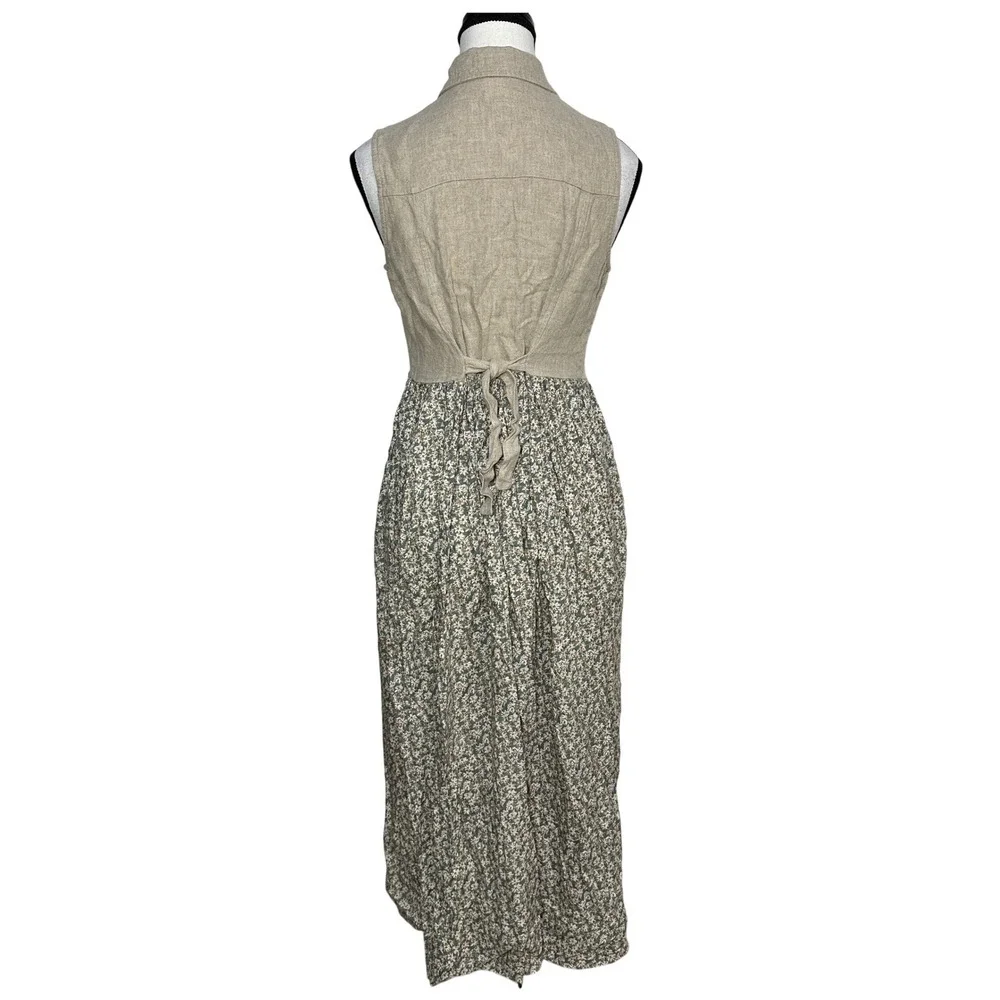 VTG DBY Ltd Floral‎ Dress Womens Sz 3 Grunge Prairie Cottagecore Whimsigoth Boho
